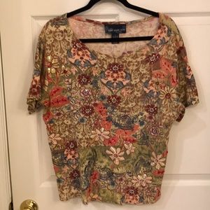 Susan Graver Women’s top with sequin details